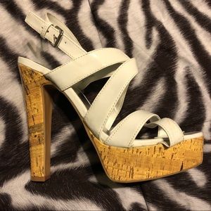 City Streets White High Heeled Shoes